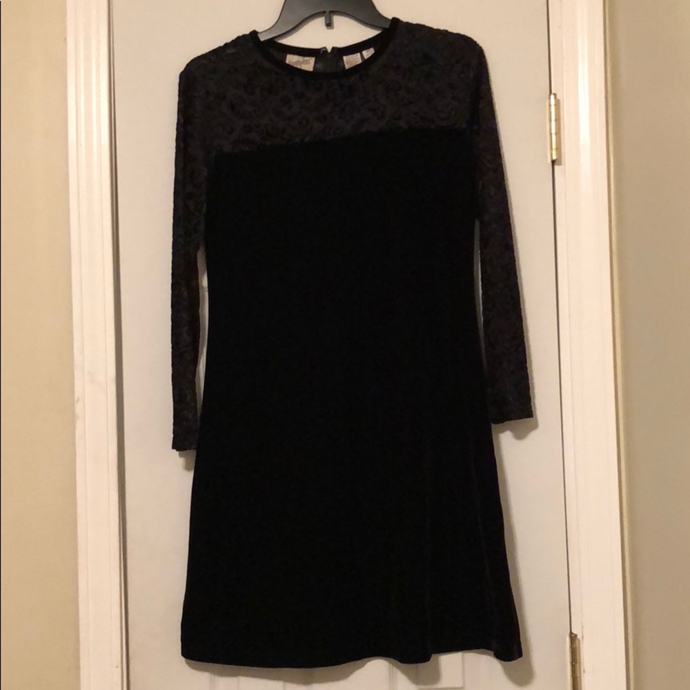 Beautiful Velvet Sexy Blk Dress sz.S